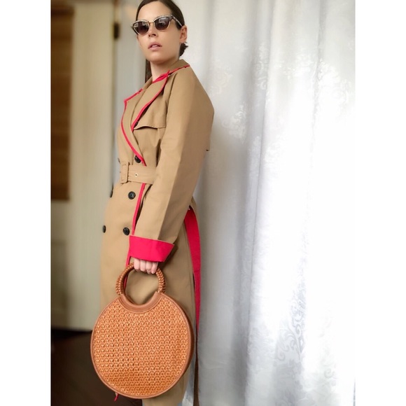 🆕Heartbeat Classic Reworked Trench Coat with Red - Picture 7 of 8